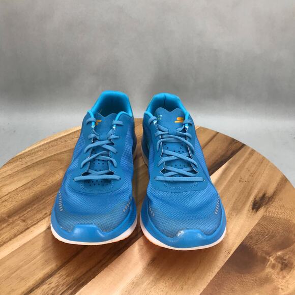 Skechers Go Run Razor Excess Running Shoes Womens 9 Blue Orange Lace Up Low Top‎ - Picture 2 of 7